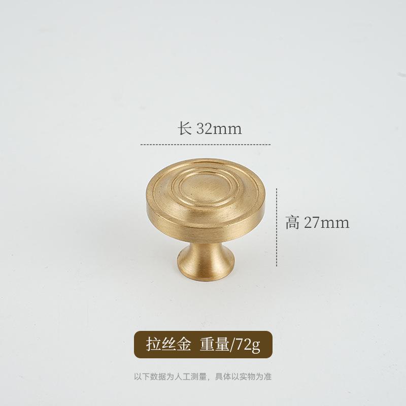 Italian Minimalist Solid Brass Furniture Handles Golden Handles for Wardrobe and Drawer Hardware Fitting Kitchen Cabinet Handles 2