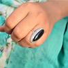Black Onyx Silver Ring – Qavish 925 Sterling Silver Handmade Jewelry