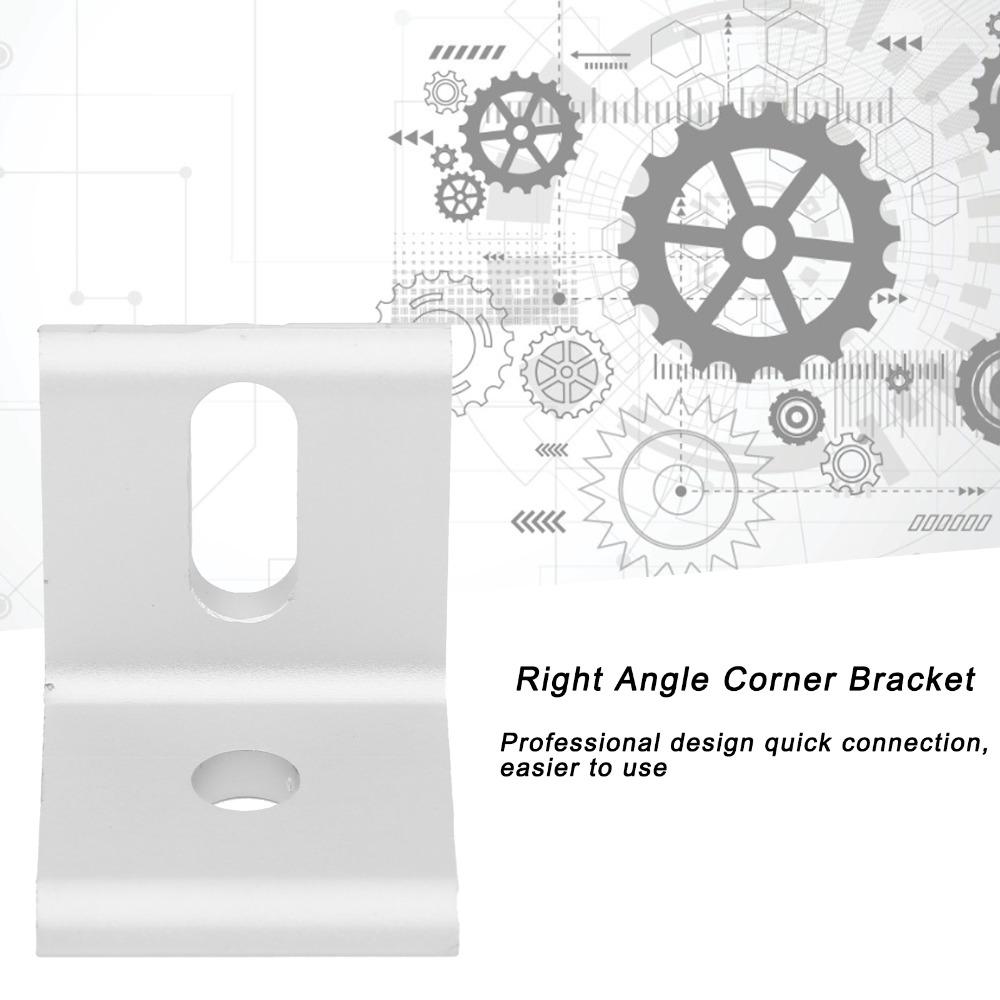 10pcs Aluminum Right Angle Corner Bracket L Shape 30*30*26mm(1.2*1.2*1.in) Inside Corner Brace L Shaped Fixed Brace Workbench