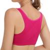 Wind Large Size No Steel Rim Bra Underwear Women's Lace Transparent Thin Bra Front Buckle Bra