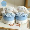 Kuromi Plush Cotton Slippers for Women - Cute, Warm, Furry Winter Footwear
