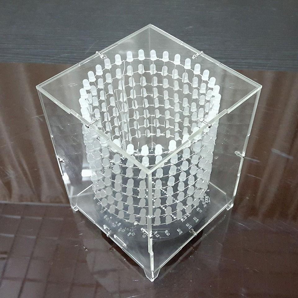 LED Cube Music Spectrum Kit: Dreamy 8x32 Dot Matrix DIY Components