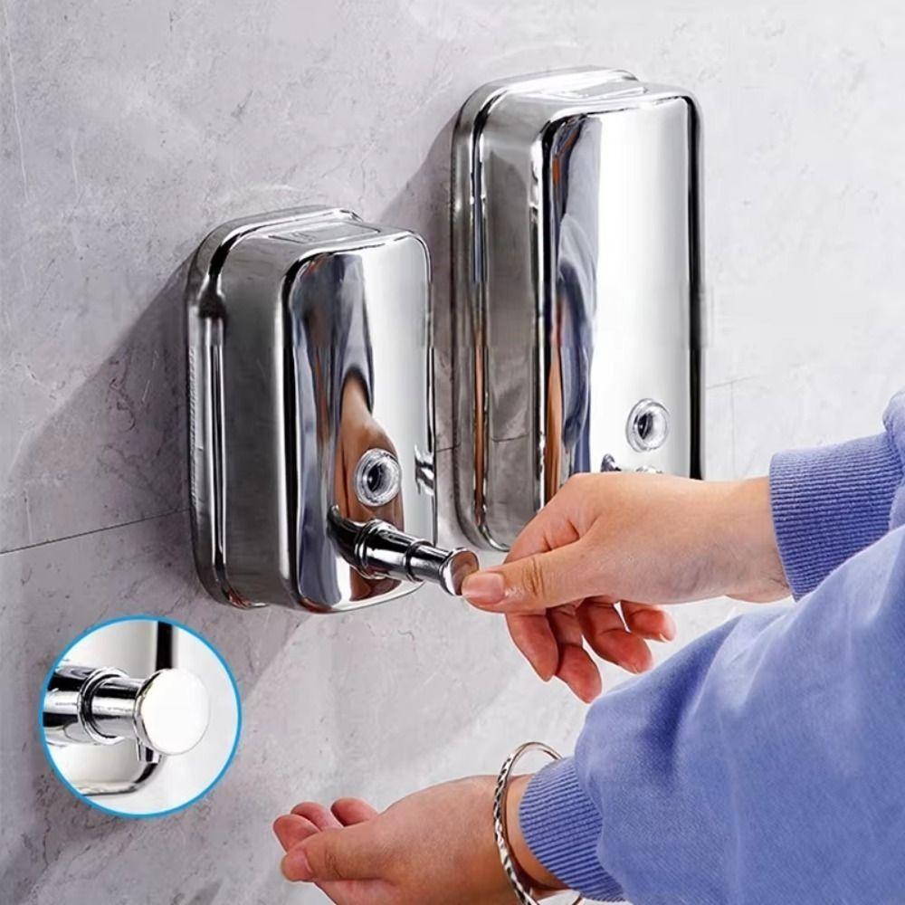 500/800/1000ml Hand Sanitizer Container Wall-mounted Manual Soap Dispenser Kitchen