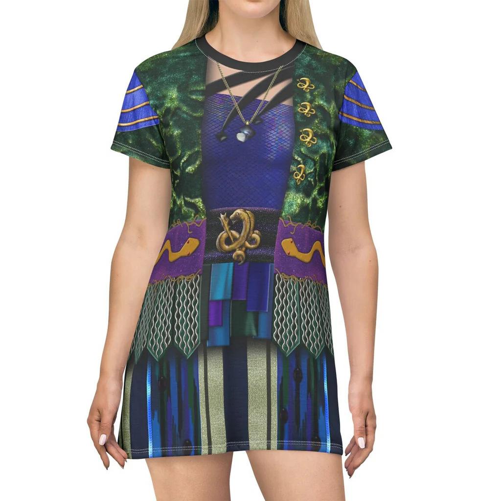 European Amazon Descendants Print Jumpsuit Halloween Character Cosplay Dress