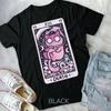 Kawaii Pastel Goth Art The Death Tarot Cute Cat Creepy Art Unisex Form T Shirt