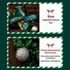 5pcs Mini Christmas Wreath Ornaments Xmas Tree Decor Home Window Display Hanging Decorations Holiday Party Home Accessories