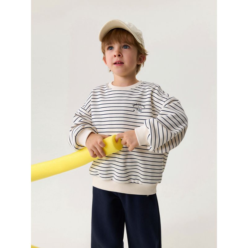 Mark Jenny Casual Striped Boys' Sports Sweatshirt Set Baby 2-Piece Set 2026 Spring New Style 560102