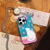 White Cat Among Blossoms Phone Case for IPhone 17AIR 16E 16 15 14 13 12 11 17 Pro Max Plus Double-layer Back Cover