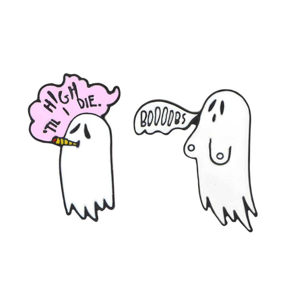 

2-3PCS/Set Funny Cute Brooch Cartoon Animal Alpaca Whale Enamel Badge TV Heart Ghost Skull Bag Lapel Pin Jewelry Wholesale Gifts
