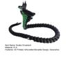 Snake Ornament, 3D Printing Poseable Snake Figure with Movable Joints Flexible Postures, Dark Themed Animal Desktop Collection Ornament