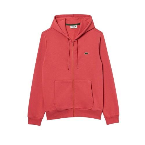 Lacoste Sudadera Con Capucha Clásica Para Hombre Con Cremallera Completa Cm Rojo
