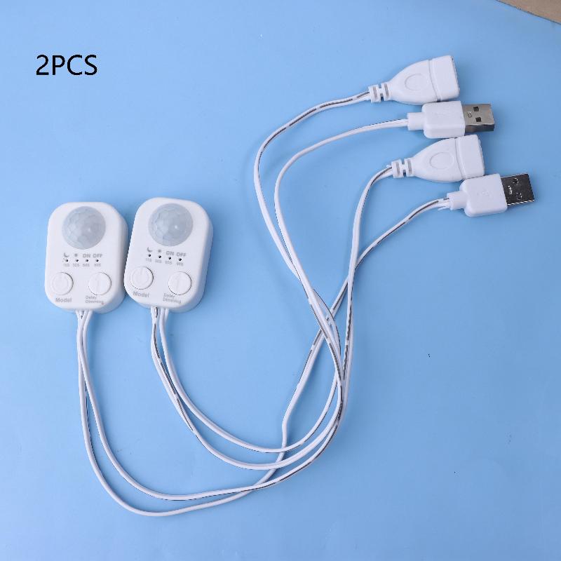 

1/2 шт. DC 5V-24V USB PIR Детектор движения человека Переключатель Инфракрасный датчик движения Таймер для светодиодных лент 2Pcs