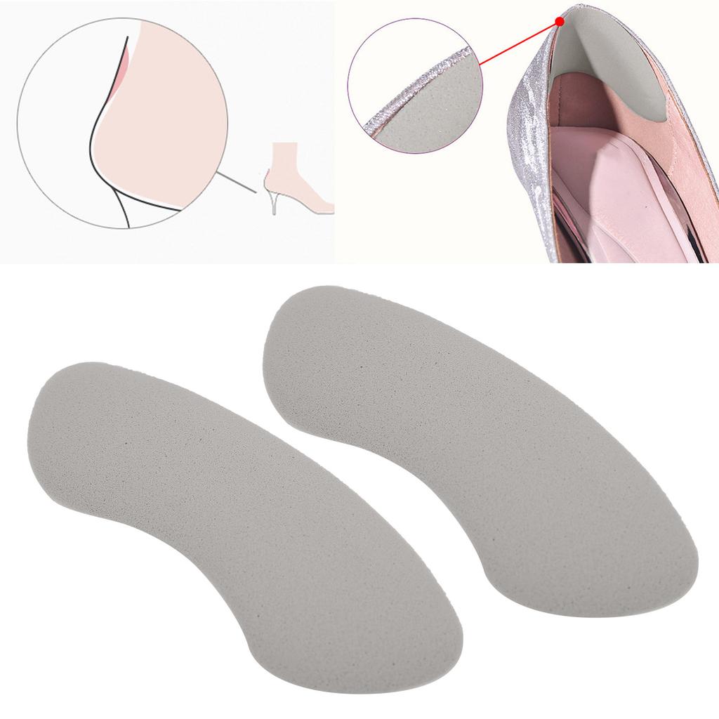 1Pair Heel Cushion Soft Shoe Pads SelfAdhesive High Heel Protector Liners Inserts(Gray )