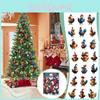 Christmas Acrylic Rooster Hangings For Advent Calendar And Tree Decor Gift For Celebrations
