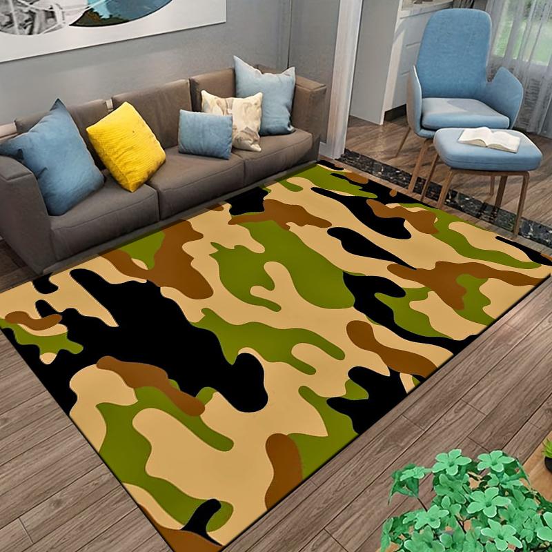 Camouflage Pattern carpet Non-slip rug suitable for living room and bedroom sofas