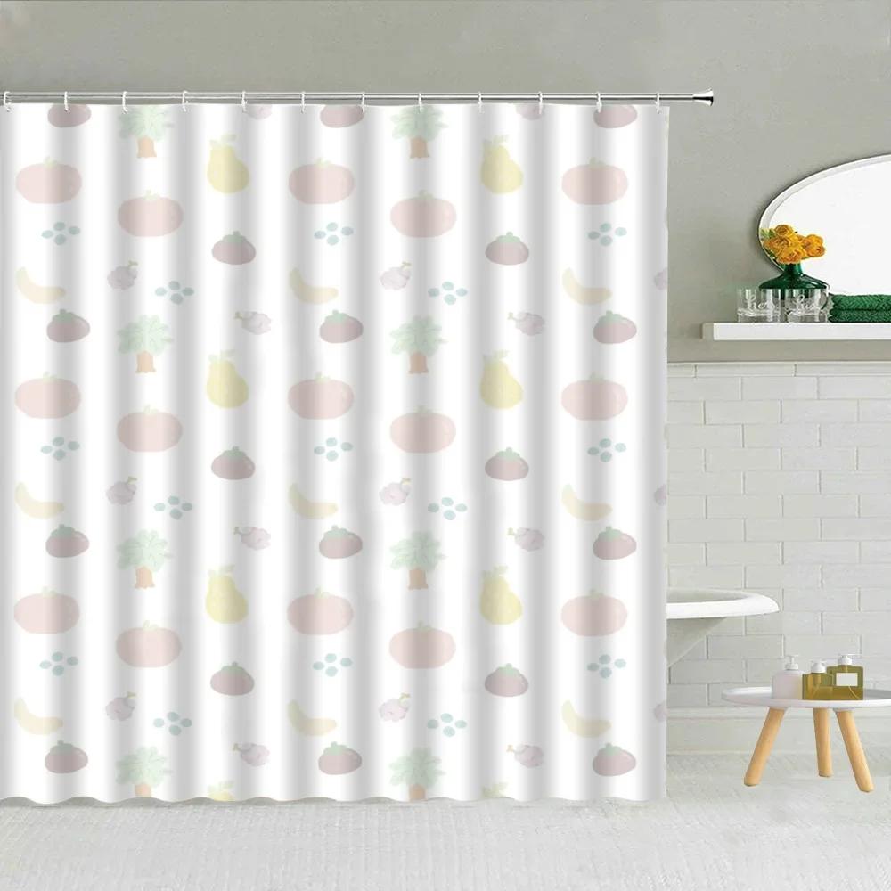 Malé třešňové věci pro koupelnový doplňkový set Skládací zástěna Koupelnový závěs Sprchové závěsy Ložnice Domy Pokoje Domov