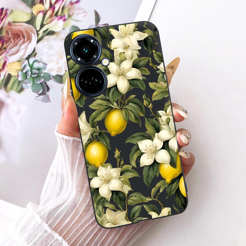 For Tecno Camon 19 Pro CI8 Case Camon19 Pro 5G CI7n Cover Pretty Butterfly Soft Silicone Black Cover For Tecno Camon 19 Neo Etui