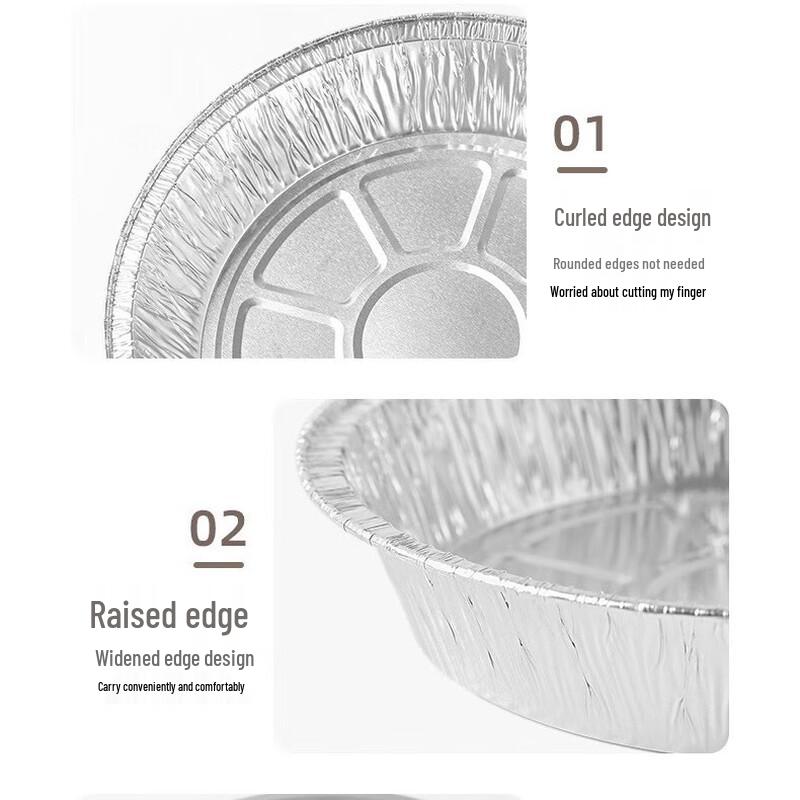 Pabei 6-inch Round Aluminum Foil Air Fryer Liners