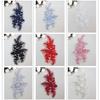 Multi-Color Bead Embroidery Lace Accessories Wedding Dress Handmade Diy Decorative Group Fan Design Accessories Material