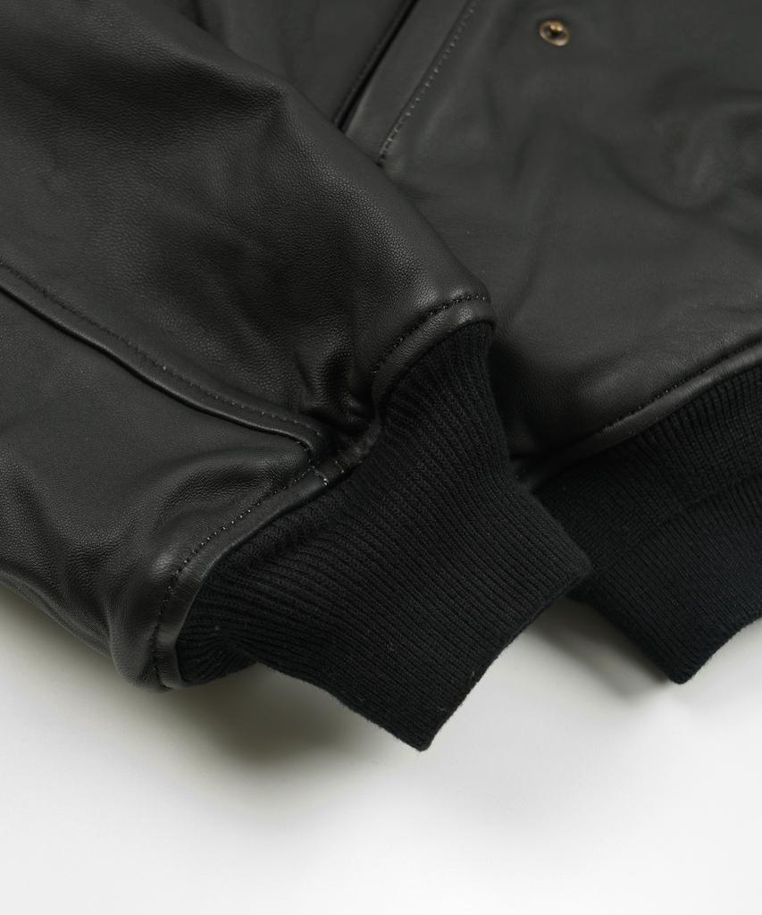 FRIZMWORKS Lambskin Flight Jacket _ Black