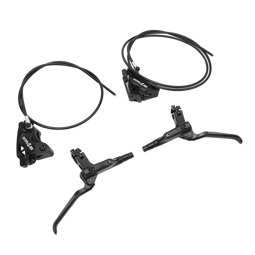 4 Piston Dual Drive Oil Brake 850mm Front 1550mm Rear Levers Hydraulic Disc Brakes for Mountain Cycling