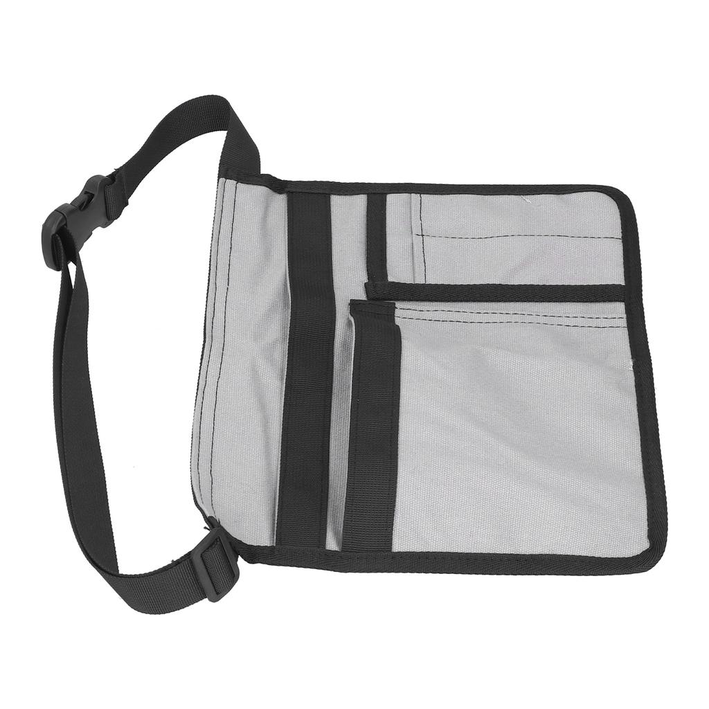 Unilateral Waist Hanging Tool Bag Wear Resistant Oxford Cloth Adjustable Tools Organizer for GardenGrey