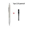 Xiaomi Full Metal Mechanical Pencil Set 0.5 0.7 0.9 1.3 2.0mm Press Propelling Pencils with HB Lead Refills for Drawing Stationery
