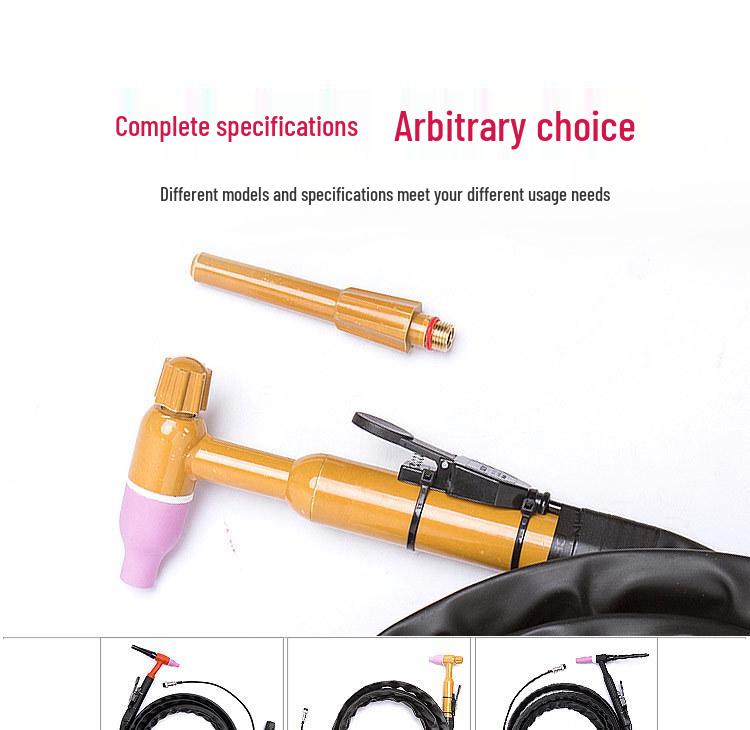 Air & Water-Cooled TIG Welding Torch WP-17/18 with QQ-150/300 Cable Assembly & Accessories