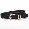 Pin Buckle Business Waist Belt Luxury Design Frosted Waistband Suede Leather Belt  For Women