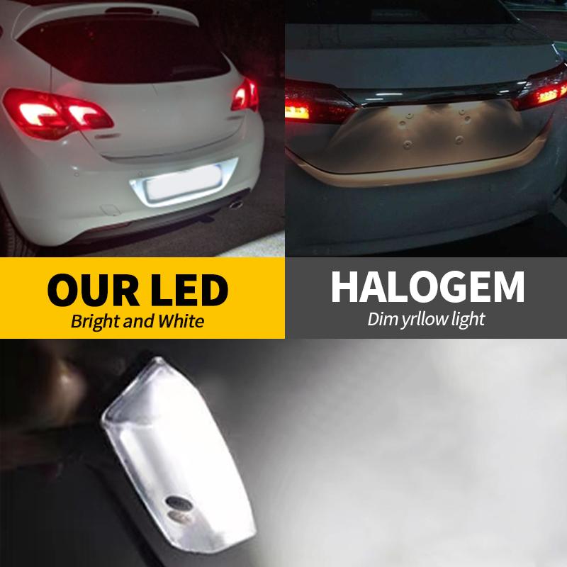 2PC OEM LED License Plate Light Bulbs For Toyota Prius XW20 XW30 2004-2015 Venza 2008-2015 Matrix 2009-2013 RAV4 XA40 2013-2018