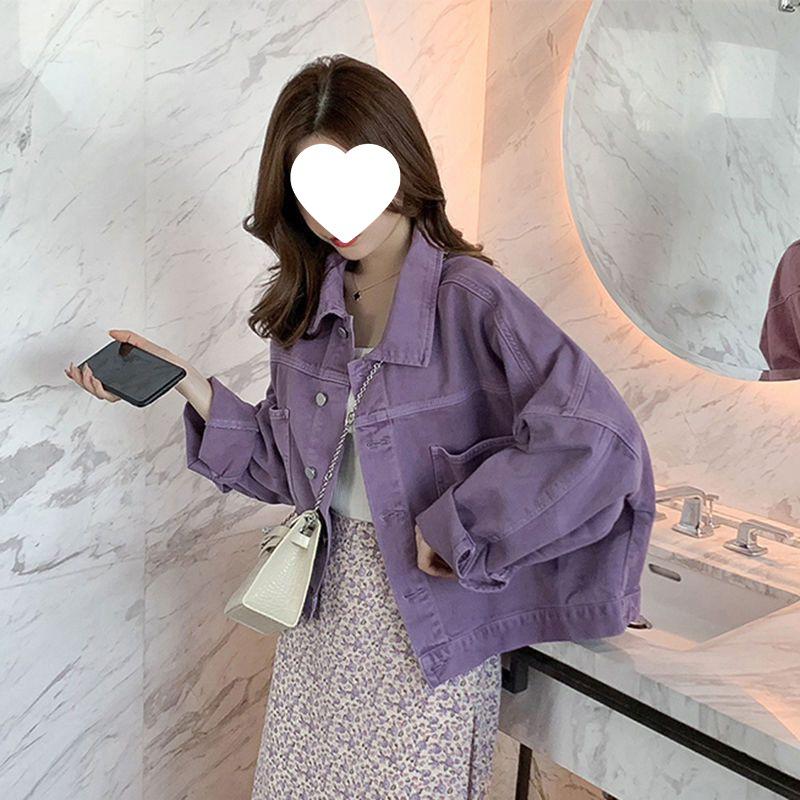 Women's Loose Denim Jacket - Korean Style, Casual, Versatile, Short-Length, Trendy Spring/Autumn Fashion