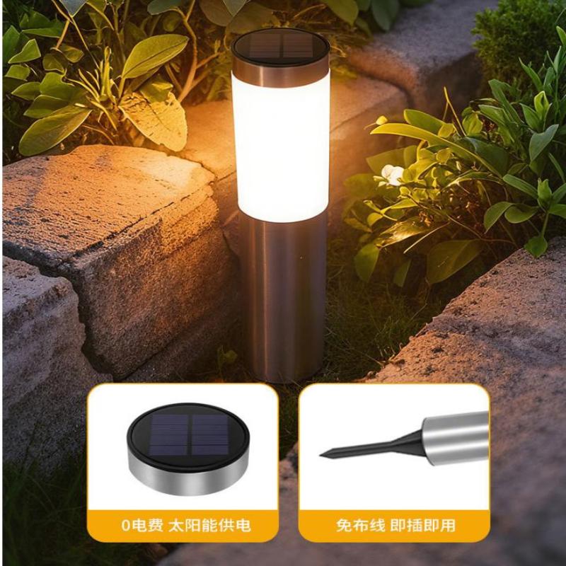 Solar Powered Garden Light Outdoor LED Waterproof for Pathway 1 PC Installation in Minutes