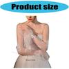 Stylish Flared Arm Sleeves Sheer Gloves for Bride Wedding Ceremony Elegant Arm Covers For Evening Event Formal Occasion