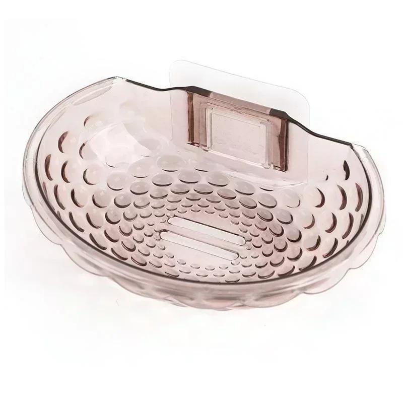 Seifenhalter Seifenschalen Schwammbehälter mit Wandhaken für Dusche Küchenspüle Kleben Ohne Bohren Badzubehör