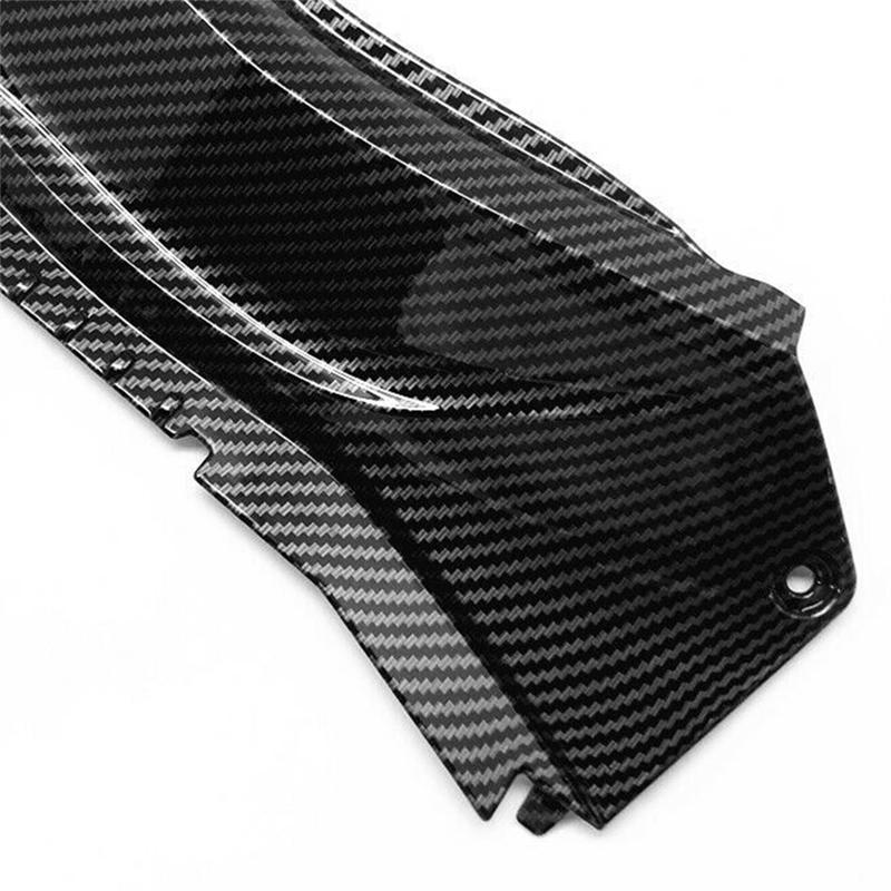 Replacement Spare Parts Carbon Fiber Look Motorcycle Rear Tail Upper Middle Fairing Set For YAMAHA YZF R3 R25 2014--M53K