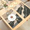 Blätter Tischsets Set Rutschfest Waschbar Botanisches Tischset für Zuhause Party Esstische Hochzeit Küche Bankette Dekoration