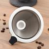 Paperless Stainless Steel Coffee Filter Dripper, Conical, Stainless Steel, Reusable Mesh Filter, Stylish Coffee Dripper for Hand Drip Coffee