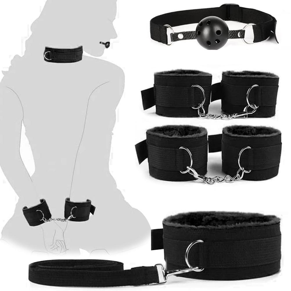 26 szt. Zestaw Seksowny Zabawka Skóra PU Zestaw do Wiązania SM Zestaw dla Par Dorosłych Seksowny Strój dla Par