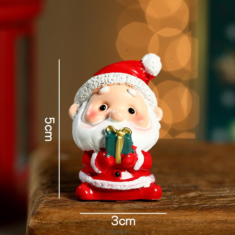 2025 New Small Christmas Decoration Desktop Ornament Santa Claus Snowman Gift for Creating Festive Atmosphere