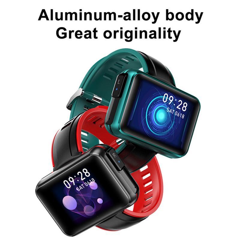 Smartwatch Auricolare Bluetooth Due-in-Uno TWS Chiamata Binaurale Esercizio Misuratore di Frequenza Cardiaca Passi 1,4 pollici