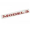 For TESLA MODEL 3 Lettering Car Logo Rear Trunk Badge Emblem Decorate Styling Sticker Auto Accessories