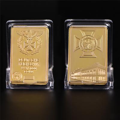 Gold Brick Bitcoin Commemorative Collectors Gift Coin Bit Coin Art Collectio VA