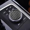 Real Carbon Fiber Console Multimedia Knob Cover For BMW 3 4Series M4 G20 G28 G82