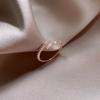 Anillos minimalistas finos para mujer, anillos de boda con circonita cúbica brillante, anillos versátiles para mujer, regalos de joyería