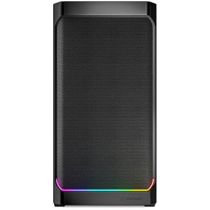 PC Case - Sharkoon - MK4 RGB - Black - mATX - RGB Lighting - 120 Mm Fans