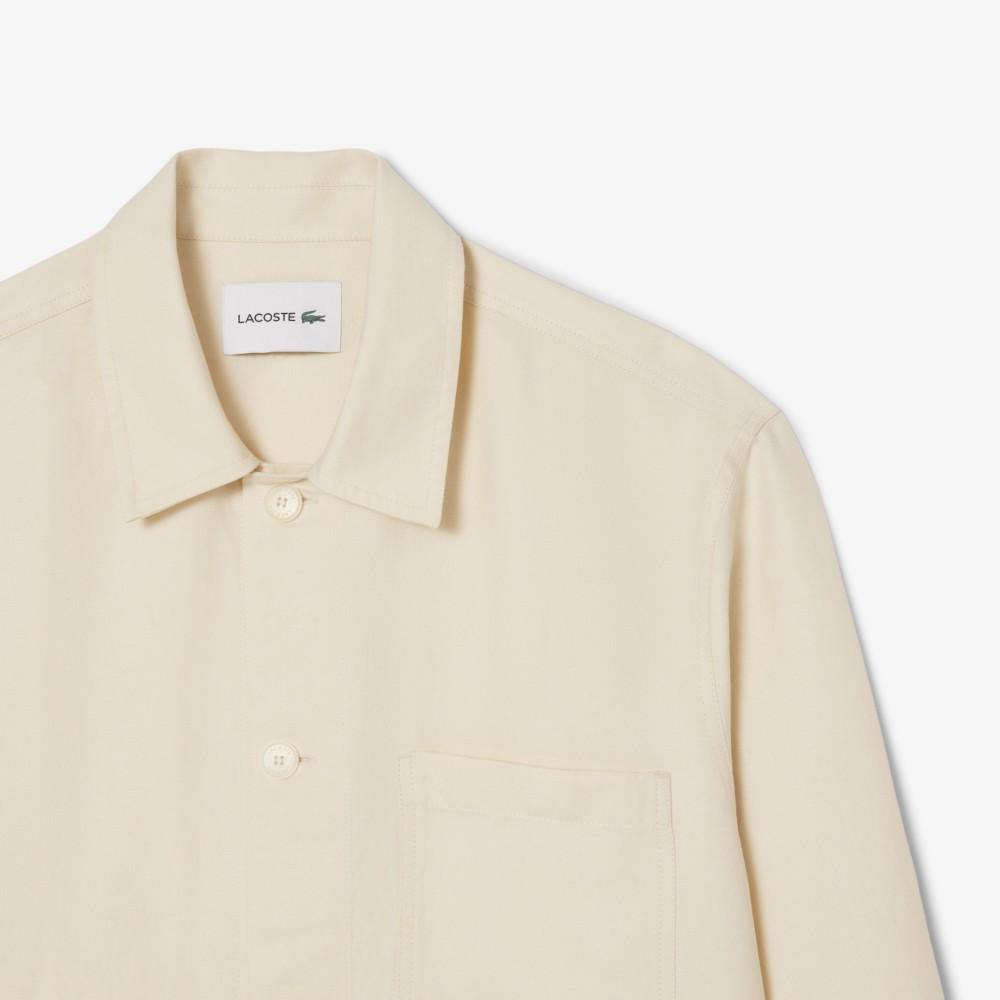 Lacoste Men's Linen Blend Multi-Pocket Shacket CH5993-56G056