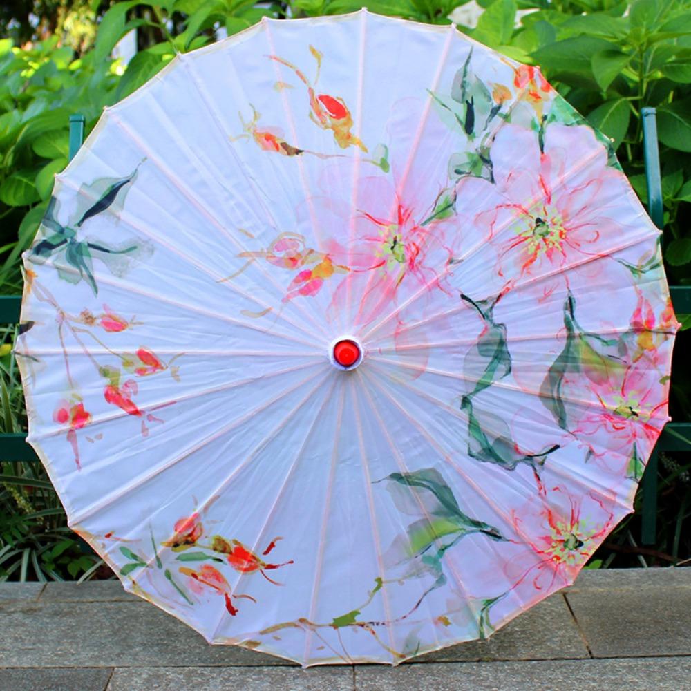 Chinese Antique Style Oiled Paper Umbrella 10 Colors Dance Performance Umbrella  Dance Performance