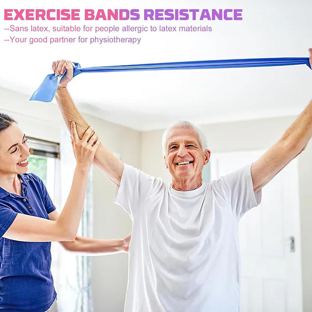 For Home Gym Fitness Stretching Strength Training Resistance Bands Exercise Physical Therapy Bands Yoga Pilates Pull Strap