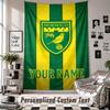 Vegghengt Gobelin med Egendefinert Navn & Tekst, Norwich City Dekorativ Gobelin for Soverom
