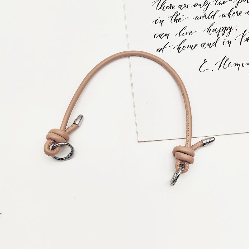 Knyten Dam PU-läder Handväskrem med Metallringspänne - Mode Axelremsbyte